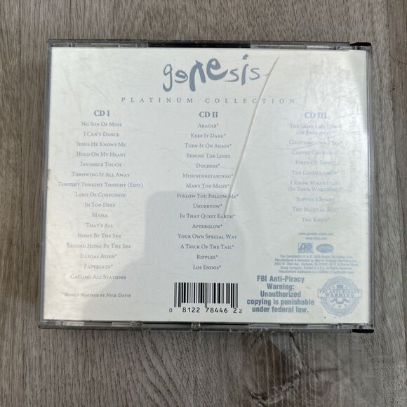 Platinum Collection by Genesis (UK) 3 Disc CD Rhino Label Sep 2005 Tested CRACKS - Picture 4 of 12